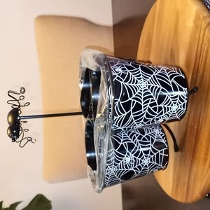 Halloween Spider Spider Web Tin Candy Dish Caddy